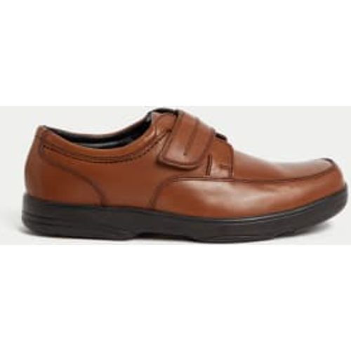 Mens Wide Fit Airflex™ Leather Shoes - - M&S Collection - Modalova