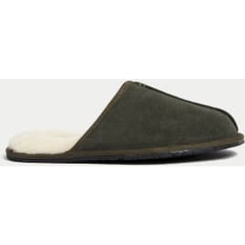 Mens Suede Mule Slippers with Freshfeet™ - - Autograph - Modalova