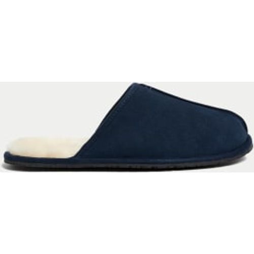 Mens Suede Mule Slippers with Freshfeet™ - - Autograph - Modalova