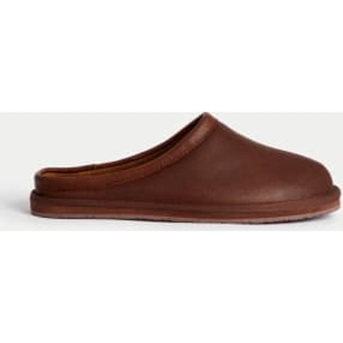 Mens Leather Mule Slippers - - Autograph - Modalova