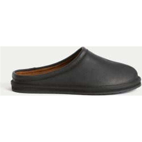 Mens Leather Mule Slippers - - Autograph - Modalova