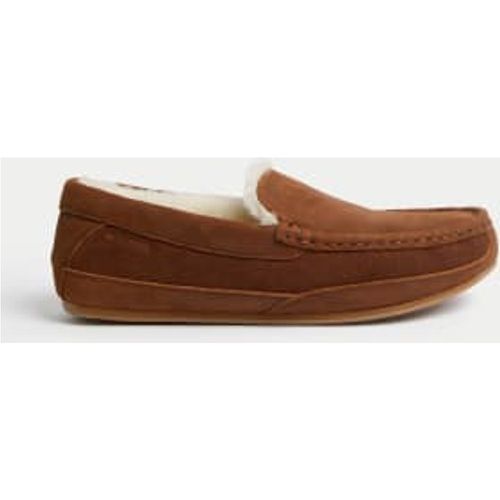 Mens Leather Moccasin Slippers - - Autograph - Modalova