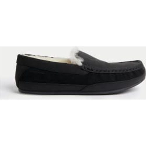 Mens Leather Moccasin Slippers - - Autograph - Modalova