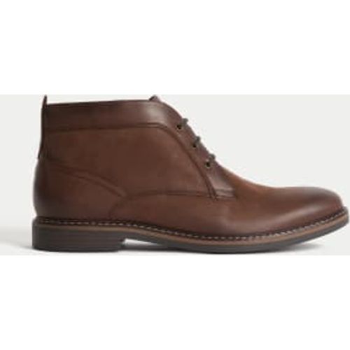 Mens Leather Chukka Boots - - M&S Collection - Modalova