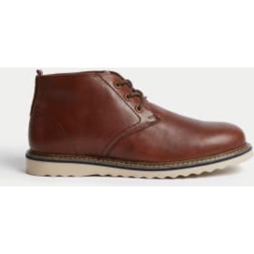 Mens Leather Chukka Boots - - M&S Collection - Modalova