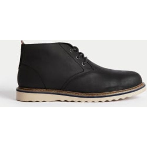 Mens Leather Chukka Boots - - M&S Collection - Modalova