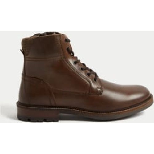 Mens Leather Casual Boots - - M&S Collection - Modalova