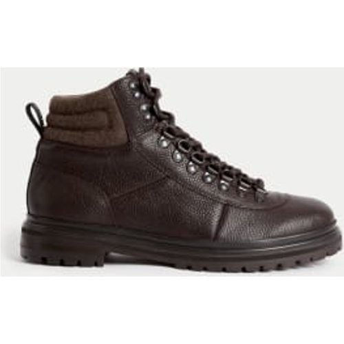 Mens Leather Vintage Hiker Boots - - Autograph - Modalova