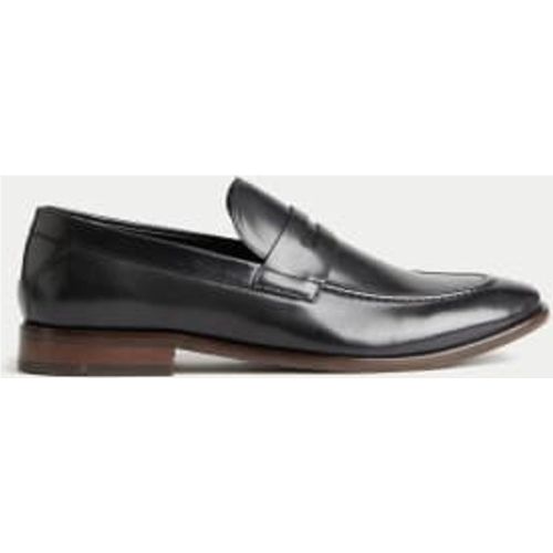 Mens Leather Saddle Slip-On Loafers - - M&S Collection - Modalova