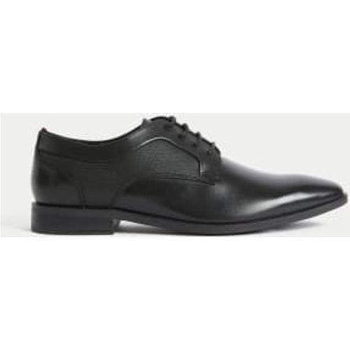 Mens Leather Textured Derby Shoes - - M&S Collection - Modalova