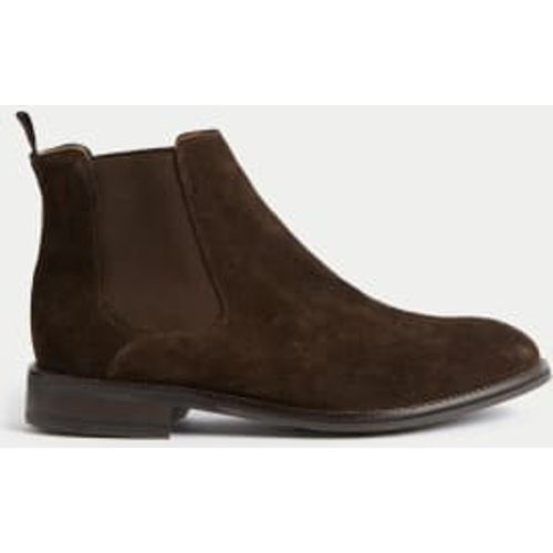 Mens Wide Fit Suede Pull-On Chelsea Boots - - M&S Collection - Modalova