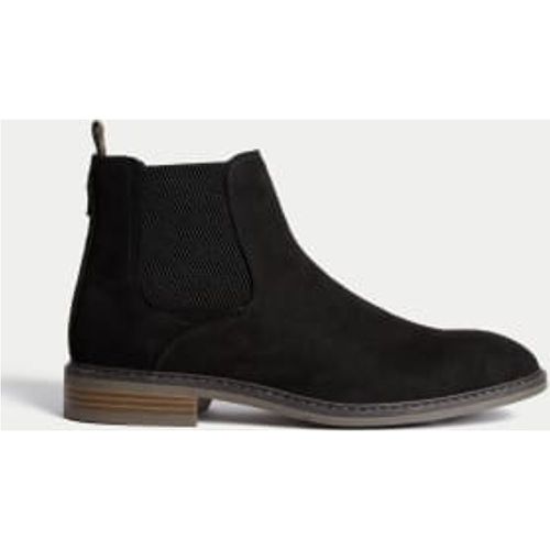 Mens Suedette Chelsea Boots - - M&S Collection - Modalova