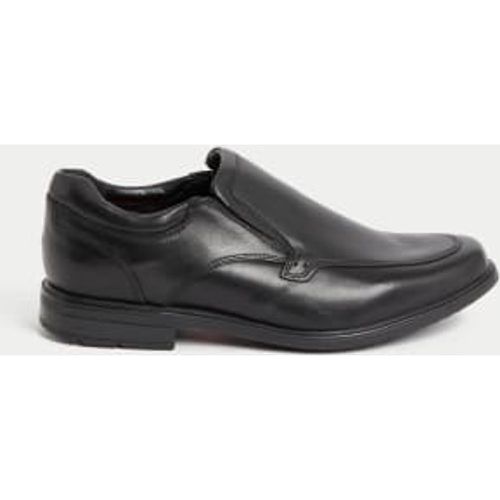 Mens Wide Fit Airflex™ Leather Shoes - - M&S Collection - Modalova