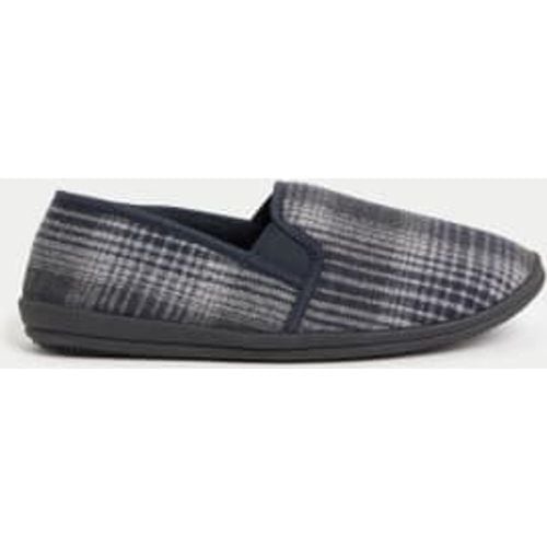 Mens Fleece Lined Slippers with Freshfeet™ - - M&S Collection - Modalova