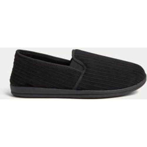 Mens Corduroy Slippers with Freshfeet™ - - M&S Collection - Modalova