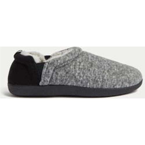 Mens Fleece Lined Slippers with Freshfeet™ - - M&S Collection - Modalova