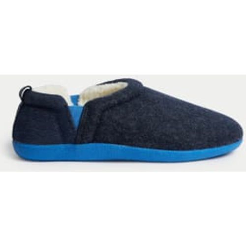 Mens Textured Slippers with Freshfeet™ - - M&S Collection - Modalova