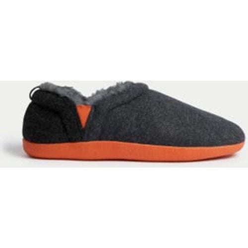 Mens Textured Slippers with Freshfeet™ - - M&S Collection - Modalova