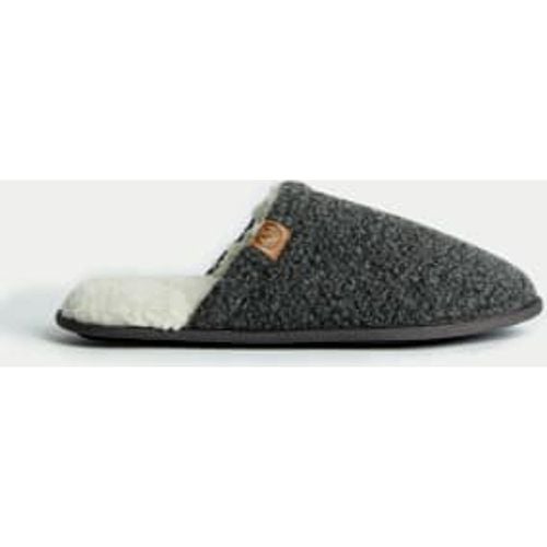 Mens Fleece Lined Mule Slippers - - M&S Collection - Modalova