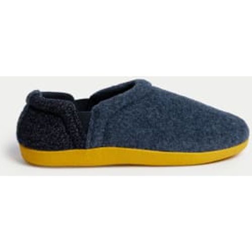 Mens Textured Slippers - - M&S Collection - Modalova