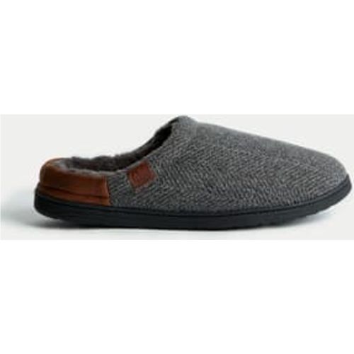 Mens Herringbone Mule Slippers - - M&S Collection - Modalova