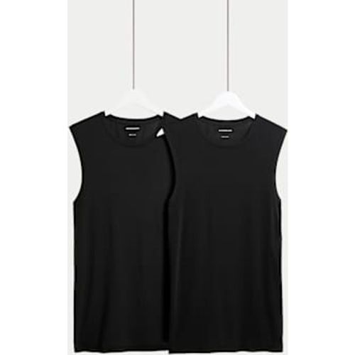 Mens 2pk Stretch Sport Sleeveless Vest Box - Autograph - Modalova