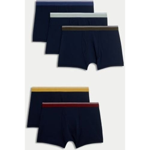 Mens 5pk Cotton Stretch Cool & Fresh™ Trunks - - M&S Collection - Modalova