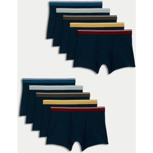 Mens 10pk Cool & Fresh™ Trunks - - M&S Collection - Modalova