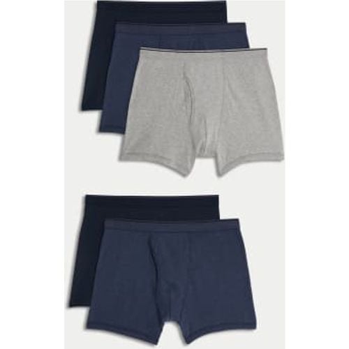 Mens 5pk Pure Cotton Cool & Fresh™ Trunks - - M&S Collection - Modalova