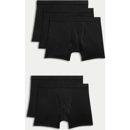 Mens 5pk Pure Cotton Cool & Fresh™ Trunks - - M&S Collection - Modalova