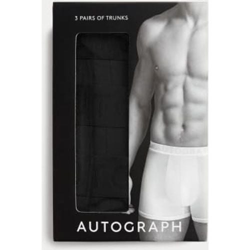 Mens 3pk Supima® Cotton Drop Needle Trunks Box - - Autograph - Modalova