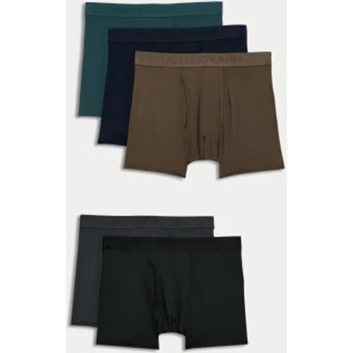 Mens 5pk Microskin Plain Trunks - - Autograph - Modalova