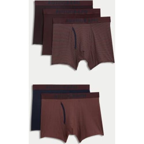 Mens 5pk Cool & Fresh™ Microskin GeoTrunks - - Autograph - Modalova