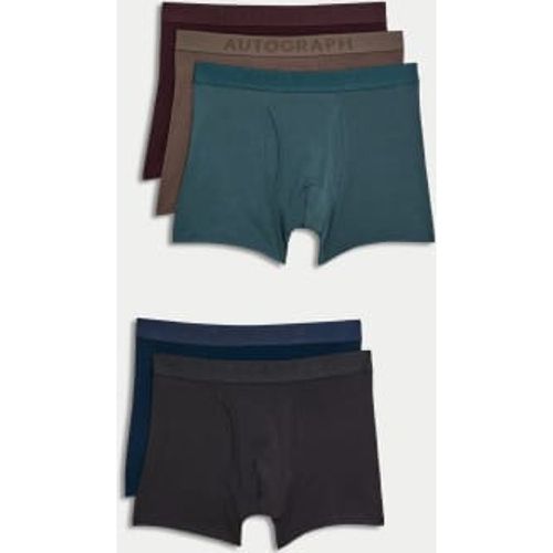 Mens 5pk Supima® Cotton Modal Supersoft Trunks - - Autograph - Modalova