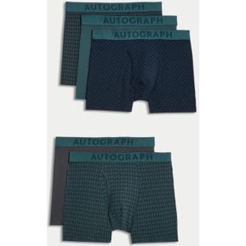 Mens Supima® Cotton Blend Geometric Trunks - - Autograph - Modalova