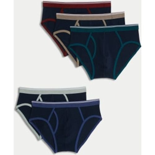 Mens 5pk Cool & Fresh™ Stretch Briefs - - M&S Collection - Modalova