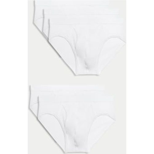 Mens 5pk Cotton Stretch Cool & Fresh™ Briefs - - M&S Collection - Modalova