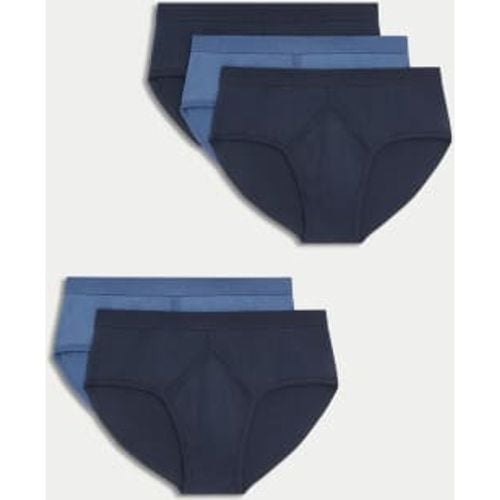 Mens 5pk Essential Cotton Briefs - /, / - M&S Collection - Modalova