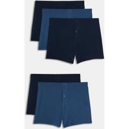 Mens 5pk Essential Cotton Trunks - - M&S Collection - Modalova