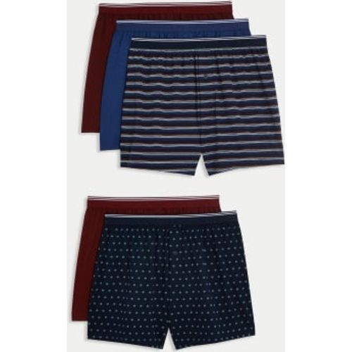 Mens 5pk Pure Cotton Cool & Fresh™ Boxers - - M&S Collection - Modalova