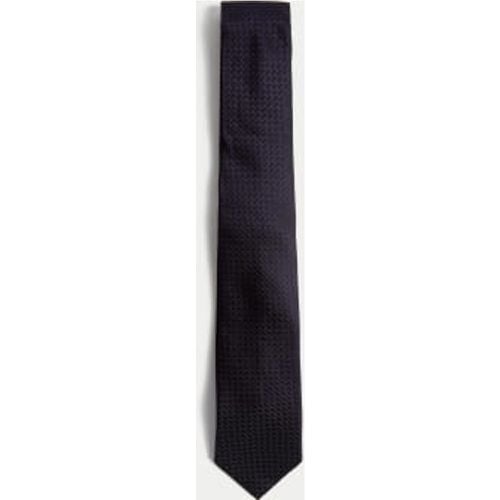 Mens Slim Textured Pure Silk Tie - - Autograph - Modalova