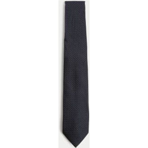 Mens Slim Textured Pure Silk Tie - - Autograph - Modalova