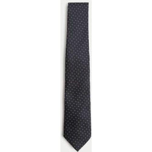 Mens Slim Geometric Pure Silk Tie - - Autograph - Modalova