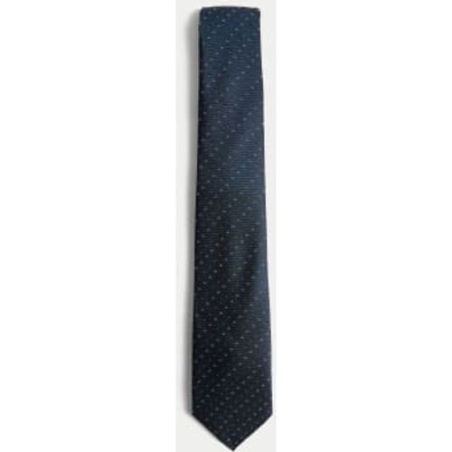 Mens Slim Geometric Pure Silk Tie - - Autograph - Modalova