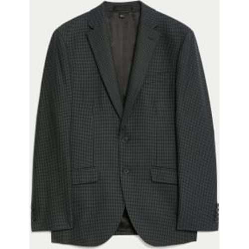 Mens Tailored Fit Wool Blend Check Suit Jacket - - Autograph - Modalova