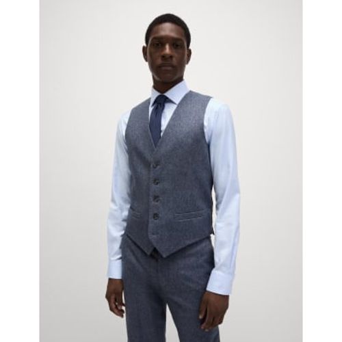 Mens Wool Rich Donegal Waistcoat - - M&S Collection - Modalova