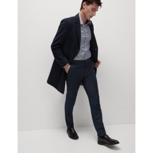 Mens Slim Fit Elasticated Suit Trousers - - M&S Collection - Modalova