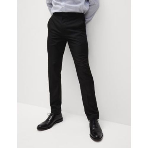 Mens Slim Fit Elasticated Suit Trousers - - M&S Collection - Modalova