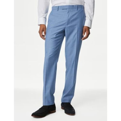 Mens Slim Fit Stretch Suit Trousers - - M&S Collection - Modalova