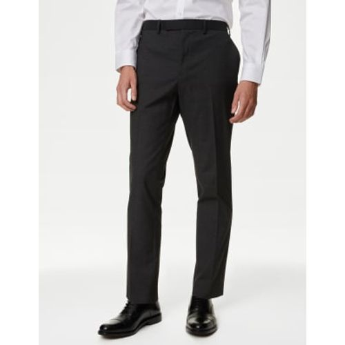 Mens Slim Fit Stretch Suit Trousers - - M&S Collection - Modalova